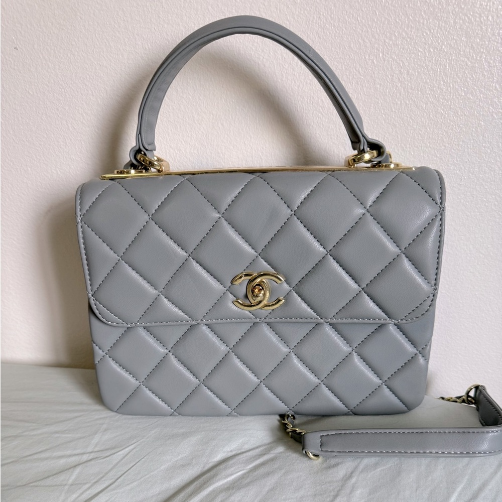 Chanel Baby Blue Quilted Lambskin